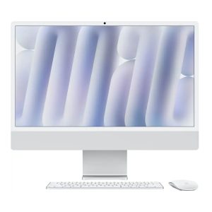 apple mgpc3ll/a imac 23.5" retina 4.5k apple m1 3.2ghz apple m1 graphics 8gb ram 256gb ssd mac os silver
